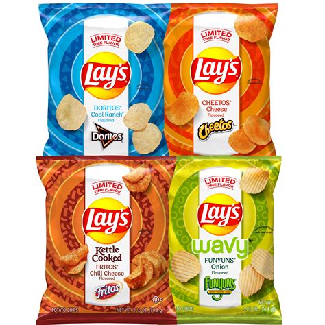 Limited Edition Lays Flavor Swap Variety Pack 8 Count