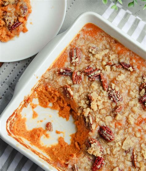 Sweet Potato Casserole Recipe With Pecan Topping Paula Deen Deporecipe Co