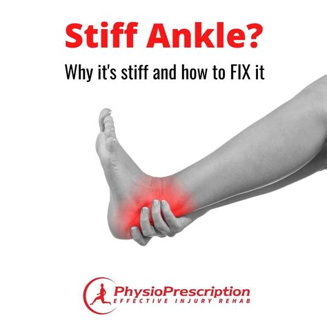 Stiff Ankle Why Its Stiff And How To Fix It Physioprescription