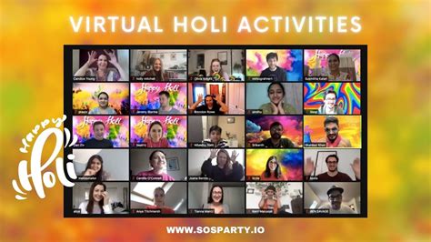 Virtual Holi Party Team Autodesk Rang Barse 2022 Sos Party Online