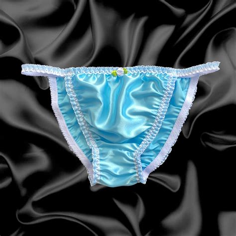 Satin Tanga Frilly Sissy Bikini Knicker Panties Briefs Underwear Size 10 20 17 19 Picclick