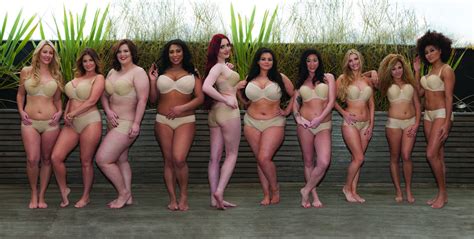 U K Brand Curvy Kate Re Creates Victoria S Secret Perfect Body Ad With Plus Size Models Glamour