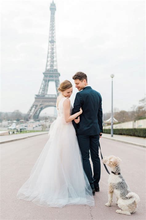 Romantic Eiffel Tower Anniversary Shoot French Wedding Style