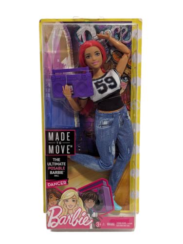 Barbie Made To Move Hip Hop Dancer Curvy Doll Brand New Factory Sealed