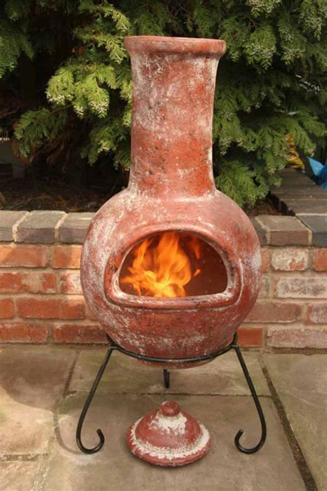 Ceramic Fire Pit Chimney Fireplace Design Ideas