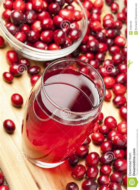 Fresh Organic Cranberry Juice Stock Photo Image Of Fresh
