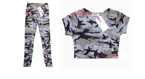 This is the most easiest way of making a one shoulder/crop top for a baby girl. GIRLS KIDS GREY CAMO CAMOUFLAGE CROP TOP SUMMER LEGGINGS ...