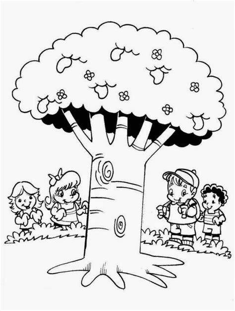 Desenhos Para Colorir Dia Da Árvore Na Educação Infantil Mundinho