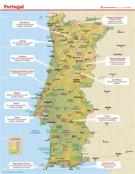 Mapa De Portugal Lonely Planet