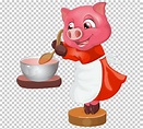 Dibujo, cocinar cerdo, comida, animales, cocinar png | Klipartz