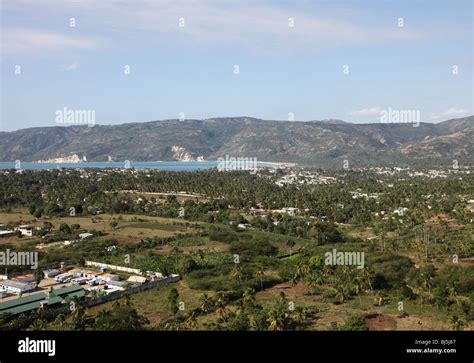 Aerial Of Jacmel Haiti Stock Photo Alamy