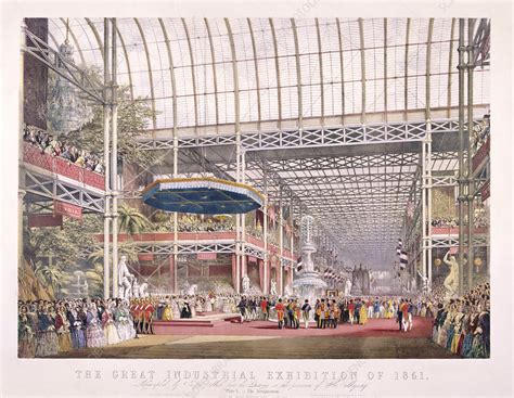Great Exhibition Crystal Palace Hyde Park London 1851 Stock Image