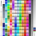 RGB Color Swatches Chart: Sublimation Printing to Test Color Print Output