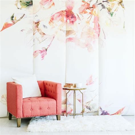 Contemporary Spring Floral Wallpaper The Project Nursery Shop 2
