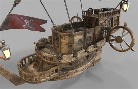 Airship Pirates By Vladim00719 3docean Steampunk Airship Steampunk