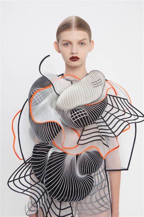 A Line Of 3d Printed Clothing Based On Defects Sculptural Fashion 3d Printing Fashion