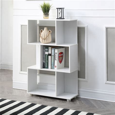 Maybe you would like to learn more about one of these? Modern Staggered 3-Shelf Manor Bookcase, White - Christies ...