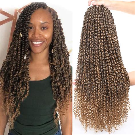 Buy Leeven Pre Twisted Passion Twist Crochet Hair 22 Inch Ombre Color