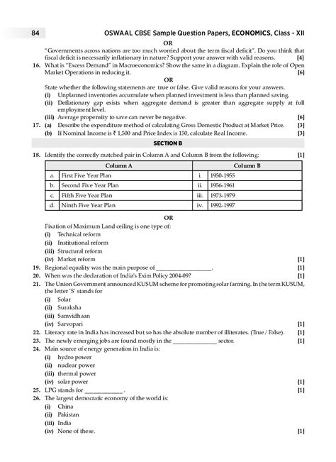 Check and download the question papers for jee main april 2020, april 2019 and 2018 exam here. Download Oswaal CBSE Sample Question Paper-5 For Class XII Economics (For March 2020 Exam) by ...