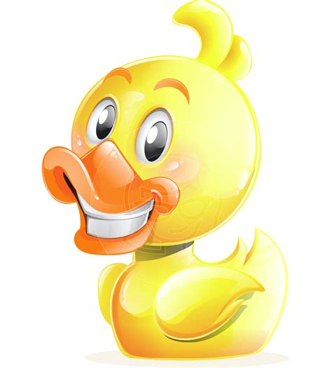 Rubber Duck Cartoon Vector Character Duck Cartoon Action Poses