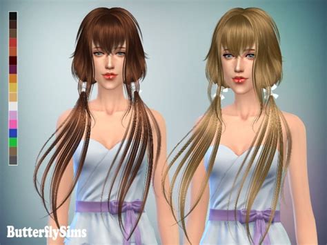 Sims 4 Hairs ~ Butterflysims Anime Hairstyle 053
