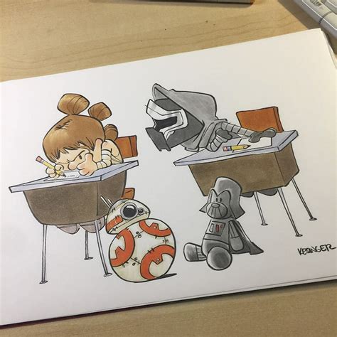 Disney Illustrator Combines Calvin And Hobbes Comics With Star Wars