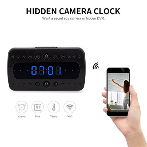 Fredi Hd 1080p Wifi Hidden Camera Alarm Clock Night Vision