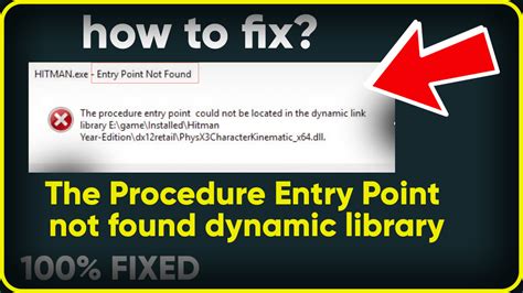 How To Fix The Procedure Entry Point Not Found Dynamic Library Windows Error In A Minute