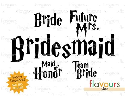 Bride Bundle - Harry Potter - Cuttable Design Files Harry Potter Bride