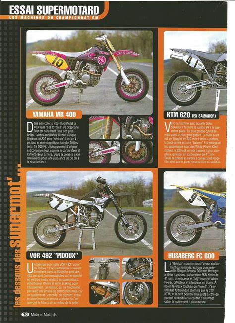 Yamaha Wr400vor 492ktm 620husaberg Fc600ktm 520honda Xr650r Bob1fc