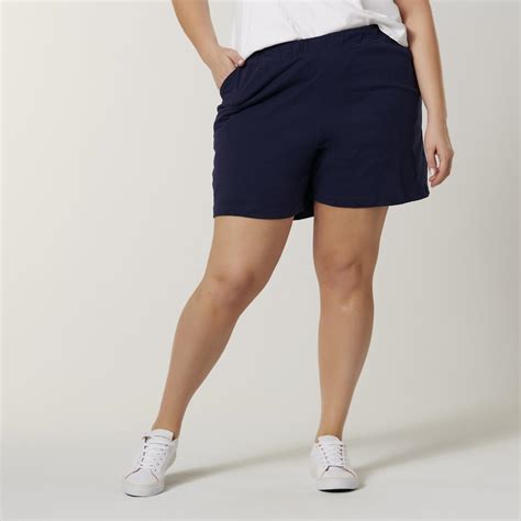 Basic Editions Womens Plus Knit Shorts Shop Your Way Online