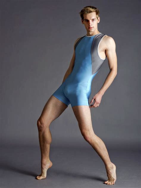 Adam Biketard Dance Wear Poses Mens Bodysuit
