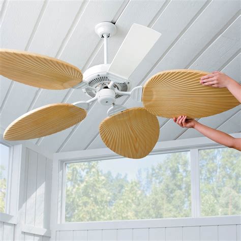 Palm Frond Ceiling Fan Blade Covers Best Decorative Ceiling Fan Blade