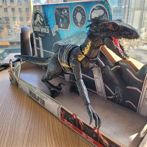 侏羅紀世界 帝王迅猛龍 活動模型公仔 Jurassic World Grab N Growl Indoraptor Dinosaur Mattel Fly53 興趣及遊戲