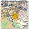 Aerial Photography Map of Chino, CA California