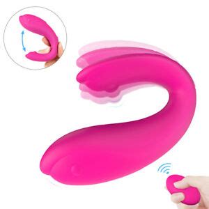 Wireless Double End Dildo G Spot Vibrator Anal Plug Sex Toy For Women