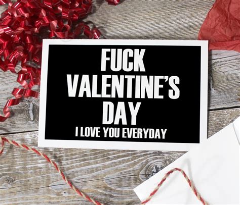 Printable Valentine S Day Card Fuck Valentines Day I Etsy