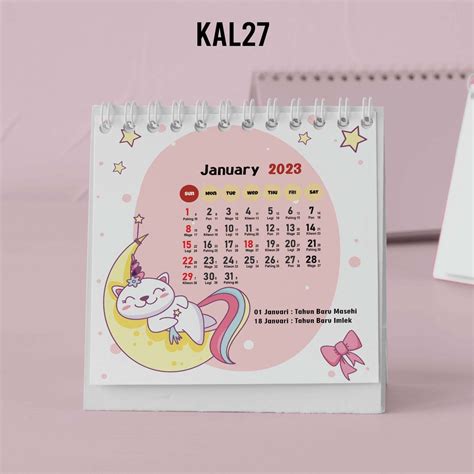 Jual Artomaringi Kalender Mini 2023 Kalender Meja 2023 Custom Kal27