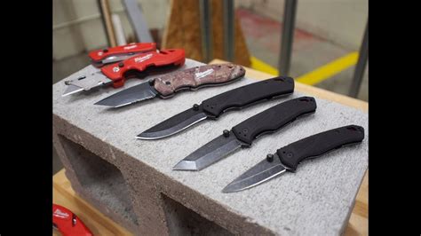 New Knives From Milwaukee Tool Including Everyday Carry Knives Youtube