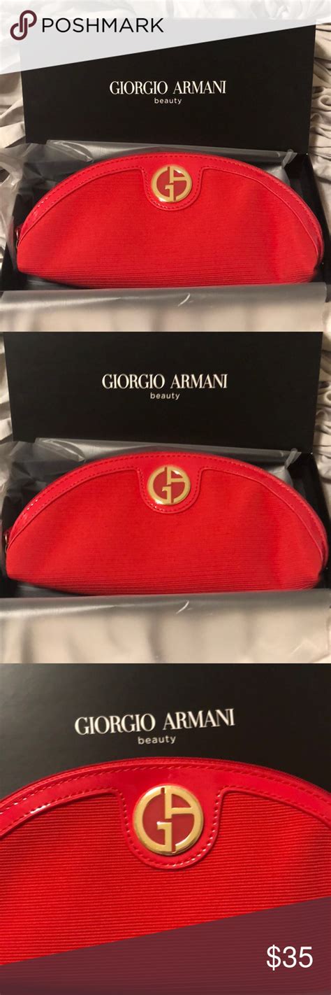 Nwt And Box Giorgio Armani Makeup Bag In 2020 Armani Makeup Giorgio