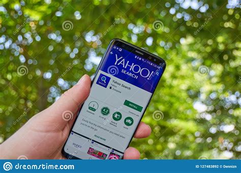 We also provide a free myshopify.com domain name to all stores on sign up. Yahoo Search app editorial photography. Image of phone ...