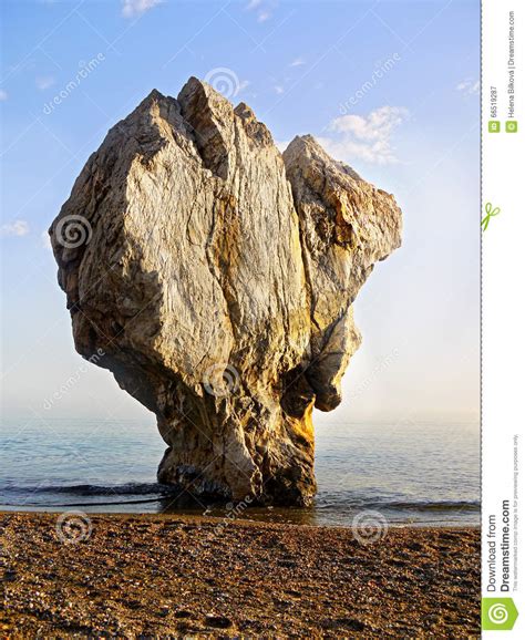 Rock Formation On Coast Stock Image Image Of Ocean Cliff 66519287