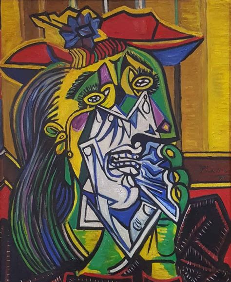 In The Style Of Picasso Weeping Woman