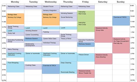 Evernote likes to call themselves a second brain, and this app can help you keep and organize all your notes, links, lists, and even audio. Example Student Schedule | Aspergers & LD Transition Programs