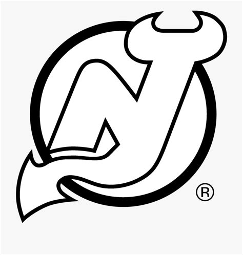 Drawing Delightful New Jersey Devils Logo 18 Black Black