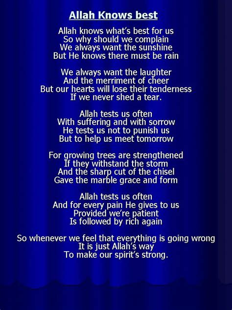 Allah Poems