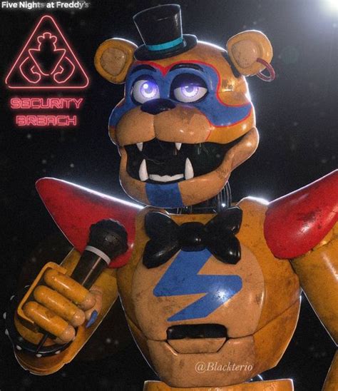 Blender Glamrock Freddy By Misterioarg Anime Fnaf Fnaf Art Fnaf