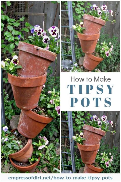 Tipsy Pots Are Flower Pots Arranged In A Stack To Look Like They Are