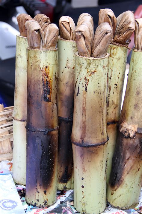 Thai Khao Lam Bamboo Tubes Of Sweet Custardy Sticky Rice ข้าวหลาม