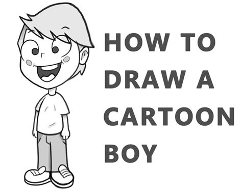 Cartoon Boy How To Draw Step By Step Drawing Tutorials
